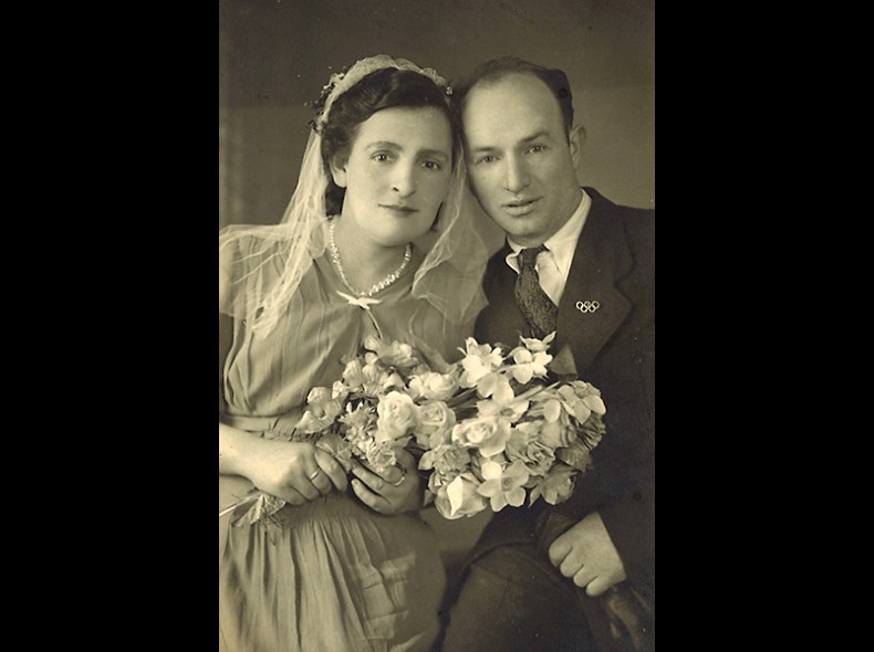 Lola and Philip's wedding. Germany. Jan 26, 1946